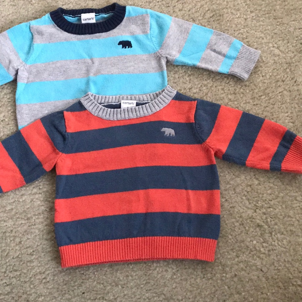 Two Carter’s Sweaters.